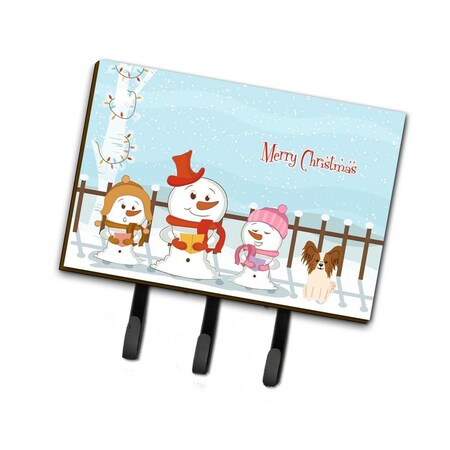Carolines Treasures Merry Christmas Carolers Papillon Red and White Leash or Key Holder BB2409TH68